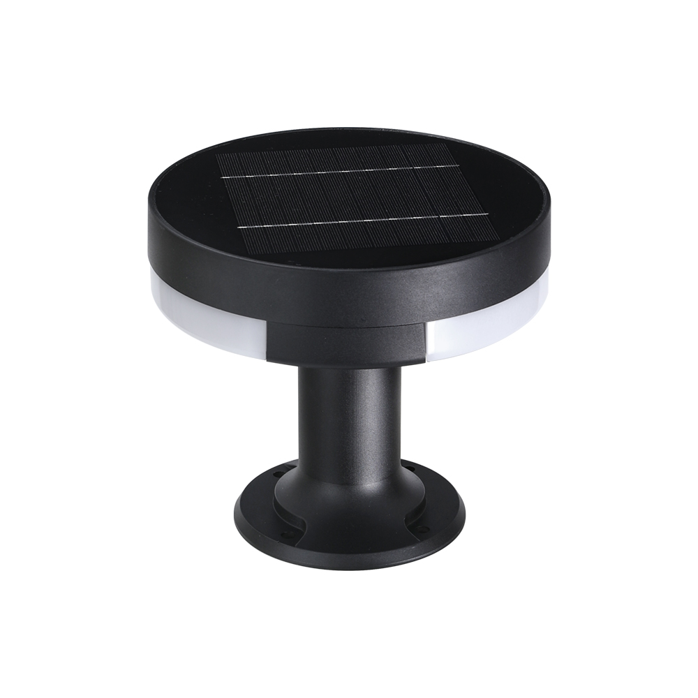 ZTD1107 solar pillar light on a white background